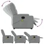 Sillón de masaje reclinable de pie de tela gris claro de , Sillones - Ref: Foro24-3204722, Precio: 343,70 €, Descuento: %