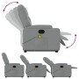 Sillón de masaje reclinable de pie de tela gris claro de , Sillones - Ref: Foro24-3204722, Precio: 318,01 €, Descuento: %