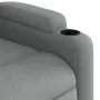 Sillón de masaje reclinable de pie de tela gris claro de , Sillones - Ref: Foro24-3204722, Precio: 343,70 €, Descuento: %