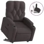 Sillón reclinable elevable tela marrón oscuro de , Sillones - Ref: Foro24-3204715, Precio: 277,59 €, Descuento: %