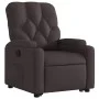 Sillón reclinable elevable tela marrón oscuro de , Sillones - Ref: Foro24-3204715, Precio: 277,59 €, Descuento: %