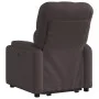 Sillón reclinable elevable tela marrón oscuro de , Sillones - Ref: Foro24-3204715, Precio: 277,59 €, Descuento: %