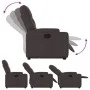 Sillón reclinable elevable tela marrón oscuro de , Sillones - Ref: Foro24-3204715, Precio: 277,59 €, Descuento: %