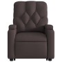 Sillón reclinable elevable tela marrón oscuro de , Sillones - Ref: Foro24-3204715, Precio: 260,43 €, Descuento: %