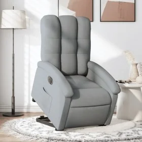 Sillón eléctrico reclinable elevable de tela gris claro de , Sillones - Ref: Foro24-3204116, Precio: 322,65 €, Descuento: %