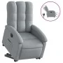 Sillón eléctrico reclinable elevable de tela gris claro de , Sillones - Ref: Foro24-3204116, Precio: 322,65 €, Descuento: %
