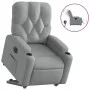 Sillón eléctrico reclinable elevable de tela gris claro de , Sillones - Ref: Foro24-3204734, Precio: 326,03 €, Descuento: %