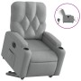 Sillón eléctrico reclinable elevable de tela gris claro de , Sillones - Ref: Foro24-3204734, Precio: 302,11 €, Descuento: %