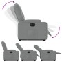 Sillón eléctrico reclinable elevable de tela gris claro de , Sillones - Ref: Foro24-3204734, Precio: 302,11 €, Descuento: %
