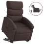 Sillón eléctrico reclinable elevable de tela marrón oscuro de , Sillones - Ref: Foro24-3204007, Precio: 325,03 €, Descuento: %