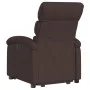 Sillón eléctrico reclinable elevable de tela marrón oscuro de , Sillones - Ref: Foro24-3204007, Precio: 325,03 €, Descuento: %