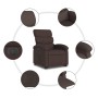 Sillón eléctrico reclinable elevable de tela marrón oscuro de , Sillones - Ref: Foro24-3204007, Precio: 299,54 €, Descuento: %