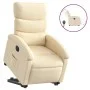 Sillón eléctrico reclinable elevable de tela color crema de , Sillones - Ref: Foro24-3204011, Precio: 325,54 €, Descuento: %