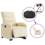 Sillón eléctrico reclinable elevable de tela color crema de , Sillones - Ref: Foro24-3204011, Precio: 300,48 €, Descuento: %