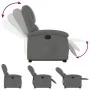 Elektrisch anhebbarer Liegestuhl aus dunkelgrauem Stoff von , Sessel - Ref: Foro24-3204189, Preis: 360,23 €, Rabatt: %