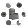 Elektrisch anhebbarer Liegestuhl aus dunkelgrauem Stoff von , Sessel - Ref: Foro24-3204189, Preis: 360,23 €, Rabatt: %