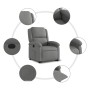 Sillón eléctrico reclinable elevable de tela gris oscuro de , Sillones - Ref: Foro24-3204189, Precio: 329,29 €, Descuento: %