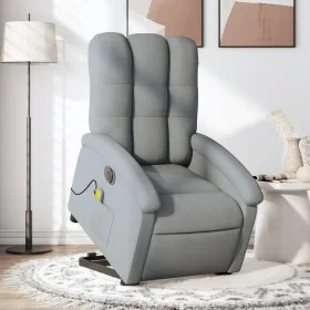 Sillón de masaje eléctrico reclinable elevable tela gris claro de , Sillones - Ref: Foro24-3204128, Precio: 387,48 €, Descuen...
