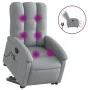 Sillón de masaje eléctrico reclinable elevable tela gris claro de , Sillones - Ref: Foro24-3204128, Precio: 387,48 €, Descuen...