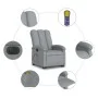Sillón de masaje eléctrico reclinable elevable tela gris claro de , Sillones - Ref: Foro24-3204128, Precio: 387,48 €, Descuen...