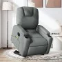 Sillón de masaje eléctrico reclinable elevable tela gris oscuro de , Sillones - Ref: Foro24-3204405, Precio: 356,90 €, Descue...