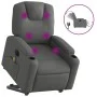 Sillón de masaje eléctrico reclinable elevable tela gris oscuro de , Sillones - Ref: Foro24-3204405, Precio: 356,90 €, Descue...