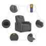 Sillón de masaje eléctrico reclinable elevable tela gris oscuro de , Sillones - Ref: Foro24-3204405, Precio: 356,90 €, Descue...