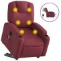 Sillón de masaje elevable eléctrico tela rojo tinto de , Sillones - Ref: Foro24-3204407, Precio: 356,47 €, Descuento: %