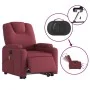 Sillón de masaje elevable eléctrico tela rojo tinto de , Sillones - Ref: Foro24-3204407, Precio: 356,47 €, Descuento: %