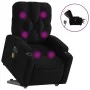 Sillón de masaje eléctrico reclinable elevable tela negro de , Sillones - Ref: Foro24-3204748, Precio: 353,63 €, Descuento: %