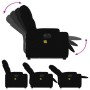 Sillón de masaje eléctrico reclinable elevable tela negro de , Sillones - Ref: Foro24-3204748, Precio: 331,26 €, Descuento: %