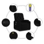 Sillón de masaje eléctrico reclinable elevable tela negro de , Sillones - Ref: Foro24-3204748, Precio: 353,63 €, Descuento: %