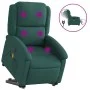 Sillón masaje eléctrico reclinable elevable tela verde oscuro de , Sillones - Ref: Foro24-3204206, Precio: 341,96 €, Descuent...