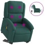 Sillón masaje eléctrico reclinable elevable tela verde oscuro de , Sillones - Ref: Foro24-3204206, Precio: 320,40 €, Descuent...