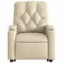 Sillón de masaje eléctrico reclinable elevable tela crema de , Sillones - Ref: Foro24-3204755, Precio: 356,65 €, Descuento: %