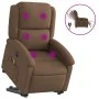 Anhebbarer, elektrisch verstellbarer Massagesessel aus braunem Stoff von , Sessel - Ref: Foro24-3204204, Preis: 378,89 €, Rab...