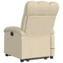 Sillón de masaje eléctrico reclinable elevable tela crema de , Sillones - Ref: Foro24-3204137, Precio: 340,75 €, Descuento: %