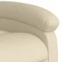 Sillón de masaje eléctrico reclinable elevable tela crema de , Sillones - Ref: Foro24-3204137, Precio: 340,75 €, Descuento: %