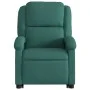 Silla de masaje reclinable de pie de tela verde oscura de , Sillones - Ref: Foro24-3204182, Precio: 291,21 €, Descuento: %