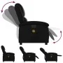 Sillón de masaje reclinable eléctrico cuero sintético negro de , Sillones - Ref: Foro24-3204219, Precio: 264,12 €, Descuento: %