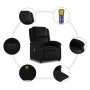 Sillón de masaje reclinable eléctrico cuero sintético negro de , Sillones - Ref: Foro24-3204219, Precio: 264,12 €, Descuento: %
