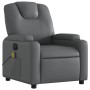 Sillón de masaje reclinable eléctrico cuero sintético gris de , Sillones - Ref: Foro24-3204426, Precio: 282,80 €, Descuento: %