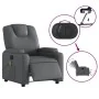 Grauer elektrisch verstellbarer Massagesessel aus Kunstleder von , Sessel - Ref: Foro24-3204426, Preis: 288,33 €, Rabatt: %