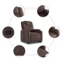 Hochklappbarer Liegesessel aus braunem Kunstleder von , Sessel - Ref: Foro24-3204432, Preis: 285,71 €, Rabatt: %