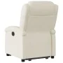 Sillón reclinable elevable cuero artificial color crema de , Sillones - Ref: Foro24-3204227, Precio: 287,02 €, Descuento: %