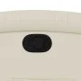 Sillón reclinable elevable cuero artificial color crema de , Sillones - Ref: Foro24-3204227, Precio: 287,02 €, Descuento: %