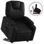 Sillón reclinable elevable cuero artificial negro de , Sillones - Ref: Foro24-3204430, Precio: 332,22 €, Descuento: %