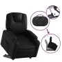 Sillón reclinable elevable cuero artificial negro de , Sillones - Ref: Foro24-3204430, Precio: 332,22 €, Descuento: %