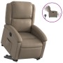 Sillón elevable eléctrico cuero artificial capuchino de , Sillones - Ref: Foro24-3204246, Precio: 332,23 €, Descuento: %