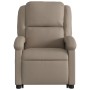 Sillón elevable eléctrico cuero artificial capuchino de , Sillones - Ref: Foro24-3204246, Precio: 332,23 €, Descuento: %
